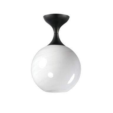 Paradise Estate 1 Light Semi Flush Mount 14 Inch Tall and 9 Inch Wide by BSH - 93-BEL-1369781