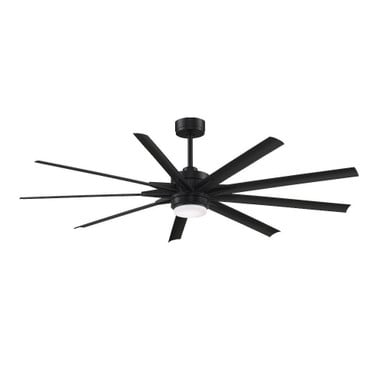 Odyn Custom 9 Blade Ceiling Fan with Light Kit 72 Inches Wide by Fanimation - FPD8152BLW-72103