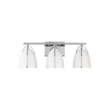 Norman 3 Light White Shade Vanity Light by Visual Comfort Studio - 4451803