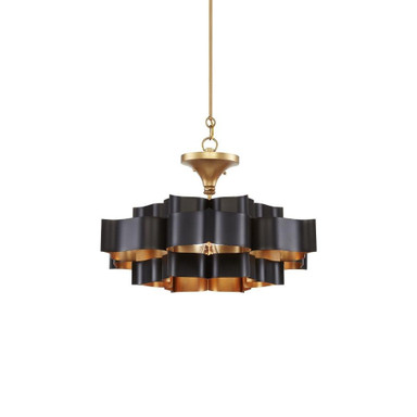 Grand Lotus 1 Light Medium Chandelier by Currey Company 9000-112025