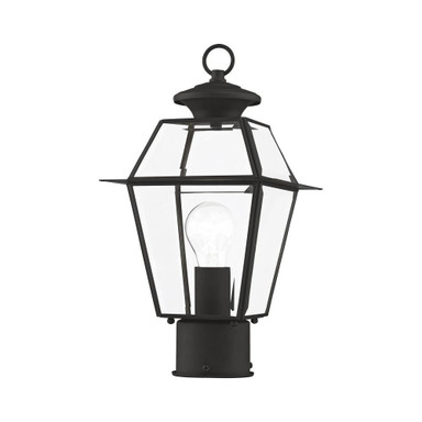 Westover 1 Light Outdoor Post Top Lantern 7.5 x 14 Inches by Livex  - 2182