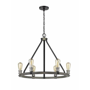 Dingle Loan 6 Light Large Island Pendant by Bailey Street Home - 372-BEL-856836