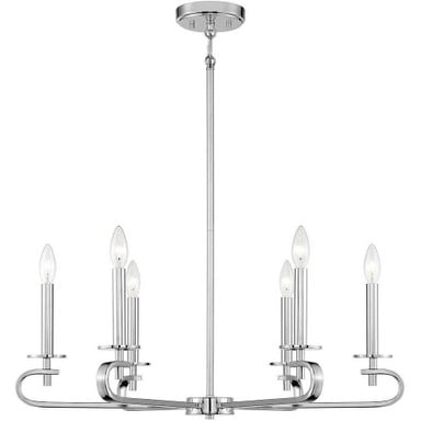 Torino 6 Light Large Chandelier by Savoy House - 1-2450-6