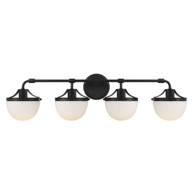 Meredith 4 Light Bath Vanity 9.5 Inch Tall and 33 Inch Wide by Savoy House - L8-3900-4
