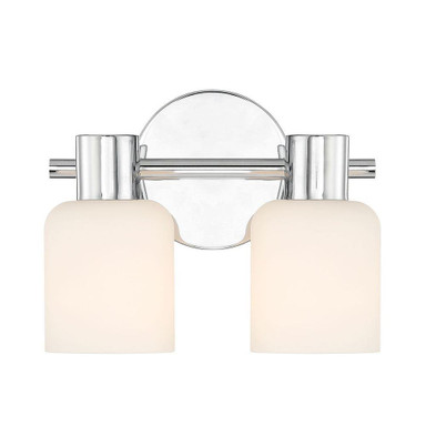 Strand 2 Light Bath Vanity 8 Inch Tall and 10.25 Inch Wide by Savoy House - L8-9022-2