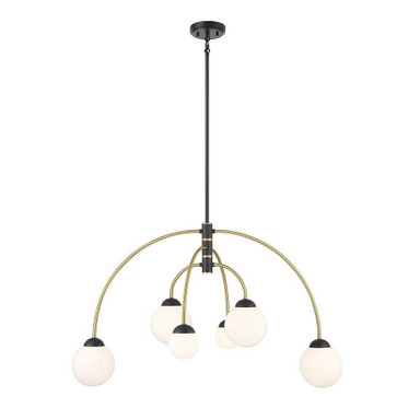 6 Light Oversized Chandelier by Meridian M100114