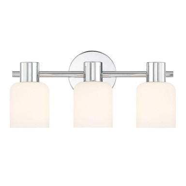 Strand 3 Light Bath Vanity 8 Inch Tall and 16.75 Inch Wide by Savoy House - L8-9022-3