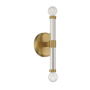 Kingsburg 2 Light Wall Sconce 11.5 Inch Tall X 4.5 Inch Wide by Savoy House - L9-6733-2
