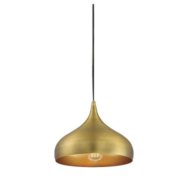 1 Light Medium Pendant 8.5 Inch Tall by Meridian - M70075