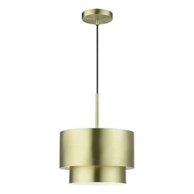 Zolana 1 Light Pendant 20 Inch Tall and 12 Inch Wide by Livex - 40059