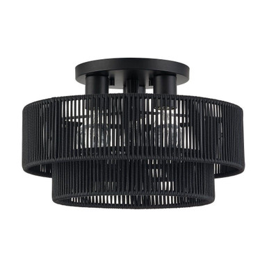 Acordia 3 Light Large Semi Flush Mount 9.25 Inch and 15 Inch Wide by Livex - 49133