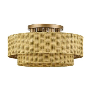 Weavington 4 Light Extra Large Semi Flush Mount 21 Inch Wide by Livex - 60049