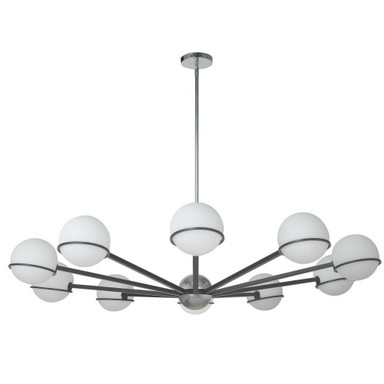 Sofia 10 Light Oversized Chandelier by Dainolite - SOF-5010C