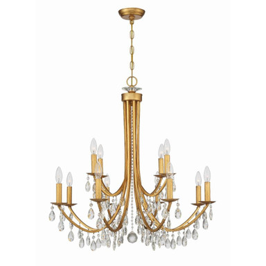 Bridgehampton 12 Light Large Chandelier by Crystorama - 8829
