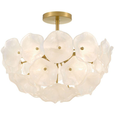 Audrey 15W 4 LED Semi Flush Mount 15 Inch Tall X 18.75 Inch Wide by Quoizel - AUD1718