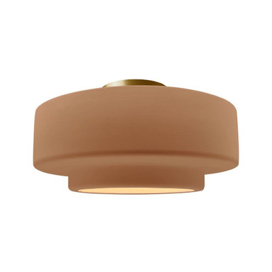 Radiance 1 Light Tier Semi Flush Mount 8 X 16.5 Inch Wide by Justice Design - CER-6365