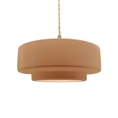 Radiance 1 Light Tier Pendant 5.25 Inch X 14.5 Inch Wide by Justice Design - CER-6543