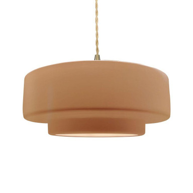 Radiance 1 Light Tier Pendant 6 Inch and 16.25 Inch Wide by Justice Design - CER-6545
