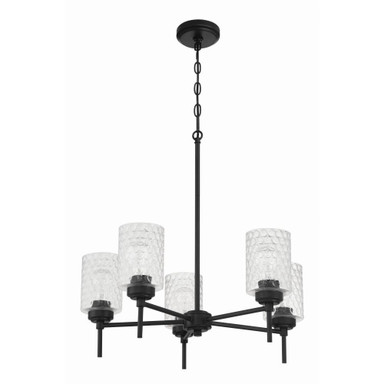 Claire 5 Light Chandelier 30 Inch Tall and 24.25 Inch Wide by Craftmade - 60525