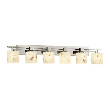 Lumenaria Aero 6 Light Oval Shade Vanity Light by Justice Design - FAL-8706-30