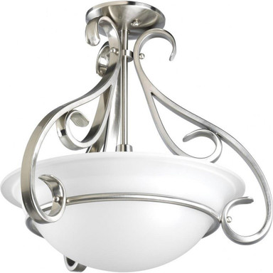 Torino 3 Light 18 Inch Wide Semi Flush Mount by Progress - P3843