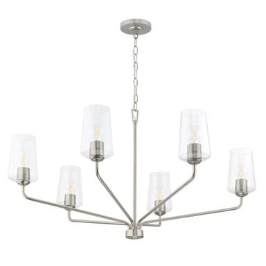 Celino 6 Light Large Chandelier 21 Inch Tall and 40 Inch Wide by Progress - P400444