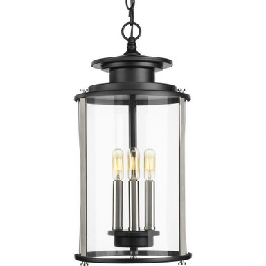 Squire 3 Light 20.5 Inch Tall Curved Flush Mount by Progress - P550012