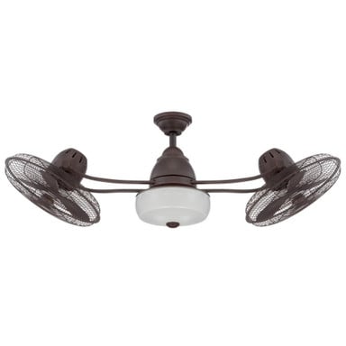 Bellows II - 48 Inch Dual Head Ceiling Fan by Craftmade - BW248