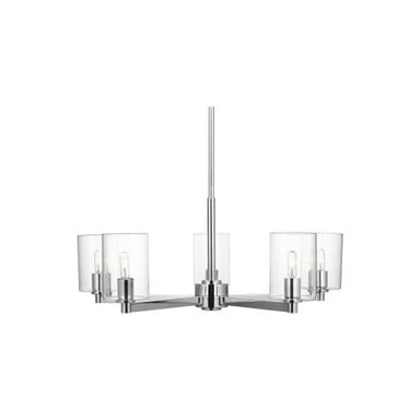 Fullton 5 Light Chandelier 10.38 X 27.13 Inch Wide by Visual Comfort Studio - 3164205C