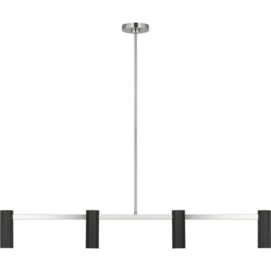 Zentro 4 Light Linear Chandelier 48 Inch Wide by Generation - GLC2074