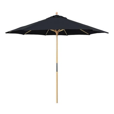 9 Foot Wood Manual Lift Octagon Market Umbrella by Galtech - 131
