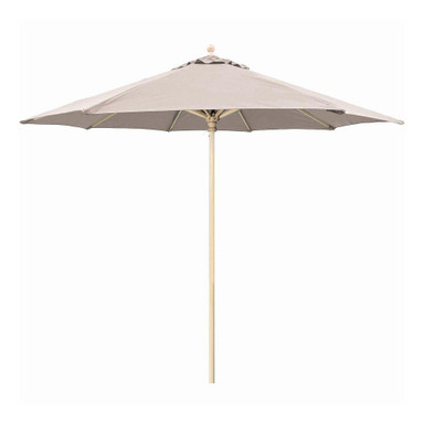 9 Foot Wood Commercial Manual Lift Octagon Market Umbrella by Galtech - 136