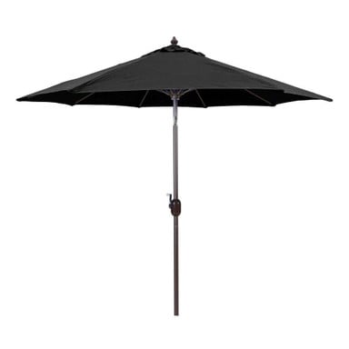 9 Foot Manual Tilt Aluminum Crank Lift Octagon Market Umbrella by Galtech - 636