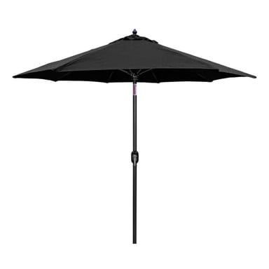 9 Foot Auto Tilt Aluminum Crank Lift Octagon Market Umbrella by Galtech - 736