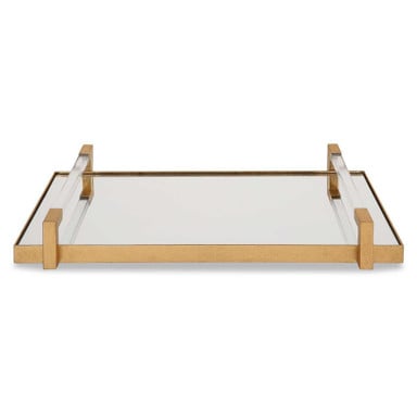 Deki 23.75 Inch Mirrored Tray by Uttermost - 18082