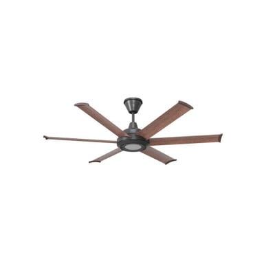 Bison 6 Blade Ceiling Fan With Light Kit 60 Inch Wide by Big Ass Fans - BS1-60-03