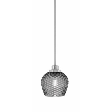 Odyssey 1 Light Stem Hung Mini Pendant 6.5 Inch and 6 Inch Wide by Toltec - 2601-46-0