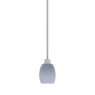 Edge 1 Light Mini Stem Hung Pendant 7 Inch Tall by Toltec - 1151-5-7