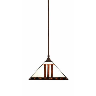 Any 1 Light Medium Pendant 9.5 Inch Tall by Toltec - 13-14-95-