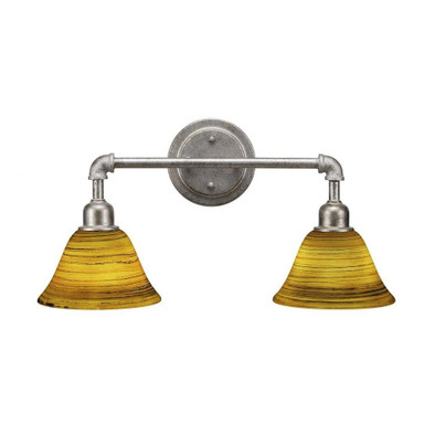 Vintage 2 Light Vanity Light 20 Inch Length by Toltec - 182--11-20