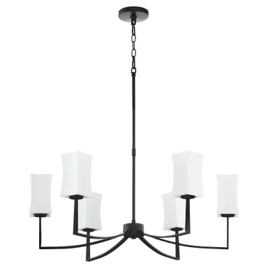 Ayala 6 Light Large Chandelier by Quorum - 681-6