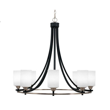 Paramount 8 Light Large Chandelier by Toltec 3408-MBBR-4061