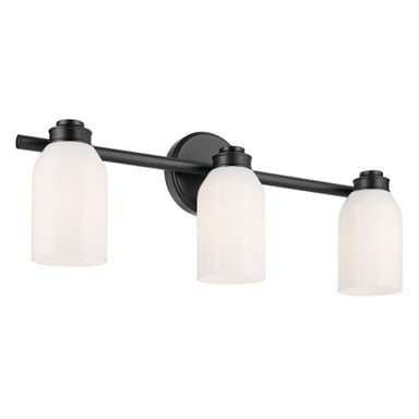 Shae 3 Light Bath Vanity 9 Inch Tall and 24.25 Inch Wide by Kichler - 55202