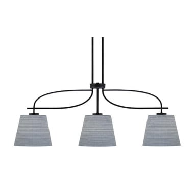 Cavella 3 Light Steel Small Island Pendant 41.75 Inch Length by Toltec - 3936-MB-4082