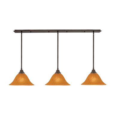 Any 3 Light Linear Pendant 58 Inch Length by Toltec - 48-14-9-58