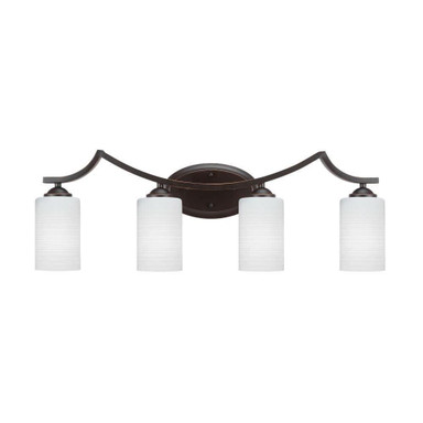 Zilo 4 Light Vanity Light 30 Inch Length by Toltec - 554-30-1025-7