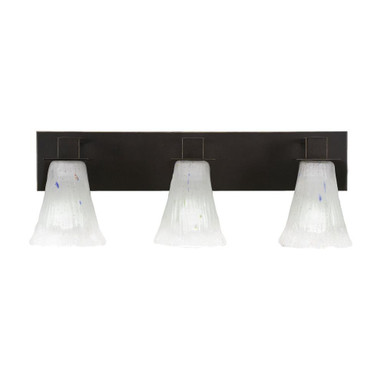 Apollo 3 Light Crystal Glass Vanity Light 23.5 Inch Length by Toltec - 583--85-235