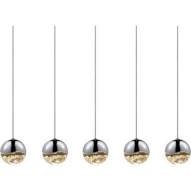 Grapes 5 LED Medium Pendant 3.25 Inch Tall and 37.25 Inch Wide by Sonneman - 2921-MED