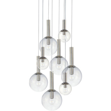 Bubbles 8 Light Pendant 22 Inch Tall and 29 Inch Wide by Sonneman - 3768
