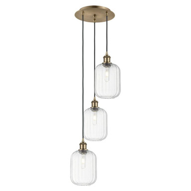 Preston 3 Light Cord Hung Pendant 36 Inch X 13.25 Inch by Innovations - 113B-3P-G460-7